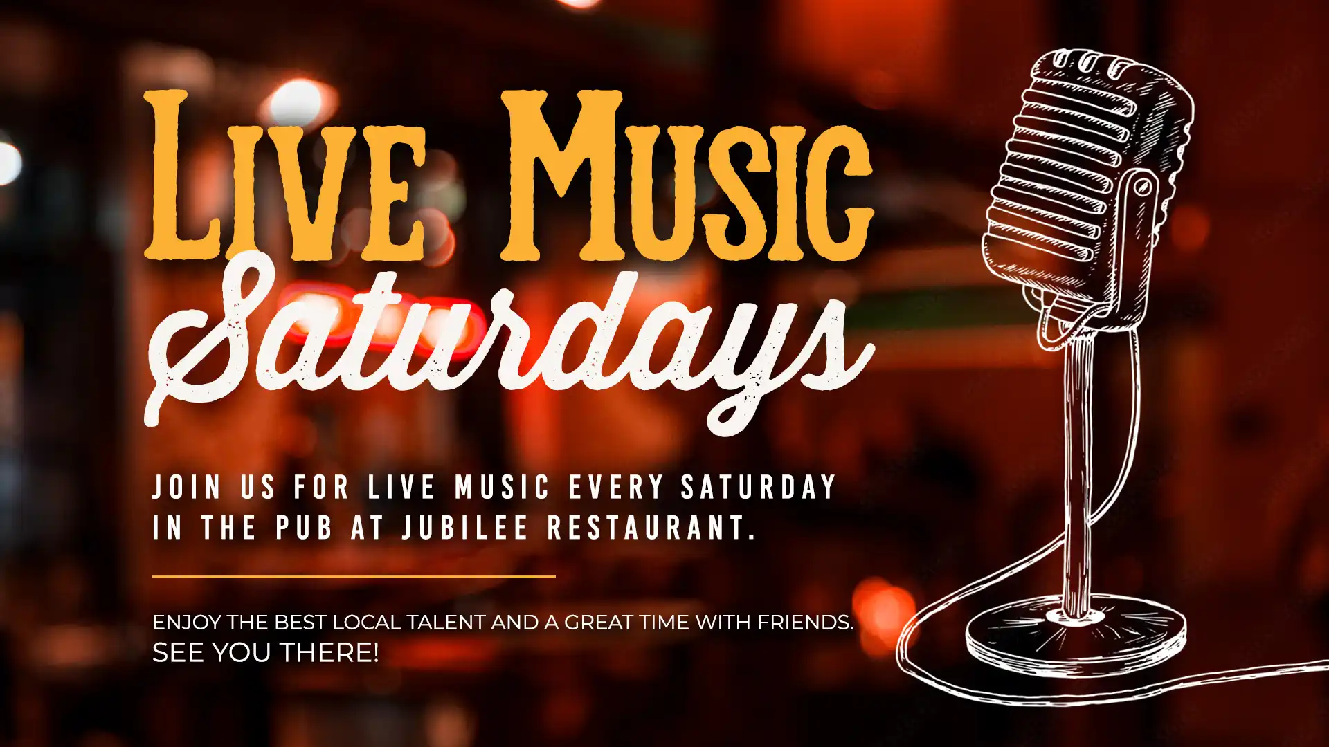 Live Music Saturdays Call for details